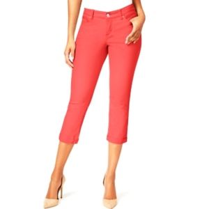 Kut from the Kloth Jeans - Vintage America NEW Boho Cropped Jeans Coral 10 Kut from the Kloth Jeans - Vintage America NEW Boho Cropped Jeans Coral 10